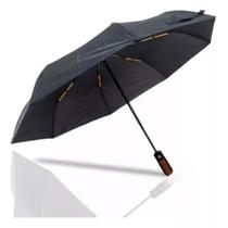 Guarda Chuva Automático Grande Reforçado Estrutura De Fibra Prático 120 Cm Mais Capa - Prime