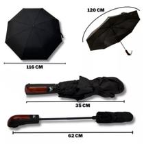 Guarda Chuva Automático Grande Reforçado Prático 120 Cm Mais Capa