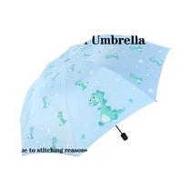 Guarda-chuva Automático Infantil Em Forma De Dinossauro, Portátil, Protetor Solar, Guarda-chuva De