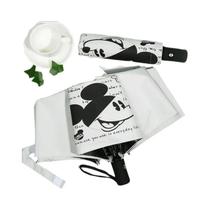 Guarda-chuva Automático Kawaii Do Mickey Mouse Para Crianças, Protetor Solar, Dupla Utilização,