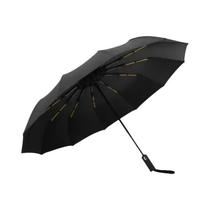 Guarda-Chuva Automático Preto Dobrável Anti-Ultravioleta Com 12 Varetas, Proteção Solar E Guarda-Chuva Automático Preto Dobrável Anti-Ultravioleta Com 12 Varetas, Proteção Solar E