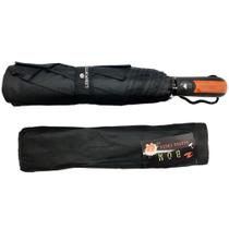 Guarda Chuva Automático Preto Masculino Unissex Levar Na Mochila - Compacto - Limportts
