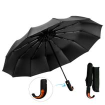 Guarda Chuva Automático Reforçado Contra Vento Cabe Na Bolsa Compacto Linha Premium