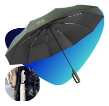 Guarda Chuva Automatico Reforçado Contra Vento Fibra Carbono