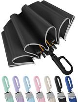 Guarda-chuva Automático Seniny Resistente ao Vento 118cm Proteção UV Guarda-chuva Automático Seniny Resistente ao Vento 118cm Proteção UV