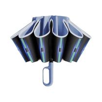 Guarda-Chuva Automático Unissex 60K Dobrável À Prova De Vento Com Faixa Refletiva E Proteção UV