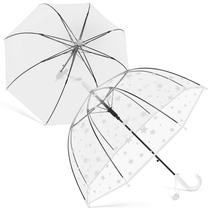 Guarda-chuva Bubble Fabbay Star Kids transparente para crianças x2