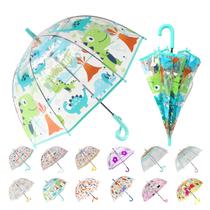 Guarda-chuva Bubble Wxjiahetai Kids transparente azul claro