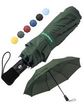 Guarda-chuva Chakipee Travel Compact à prova de vento, 97 cm, verde