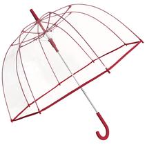 Guarda-chuva Clear Dome The Weather Station Transparente Vermelho 132cm Guarda-chuva Clear Dome The Weather Station Transparente Vermelho 132cm