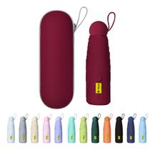 Guarda Chuva Compacto De Bolso Com Proteção UV Marsala