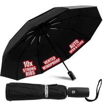 Guarda-chuva Compacto e Resistente ao Vento Outdew - Preto