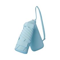 Guarda-chuva Compacto Preto Portátil De Cinco Dobras Com Proteção UV, Uso Duplo Para Sol E Chuva,