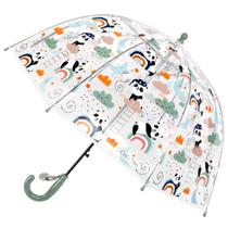 Guarda-chuva Cybyq-Family Kids Clear Dome Bubble para Rain Panda