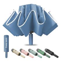 Guarda-chuva Damp away Automatic Windproof Travel Blue 42 polegadas