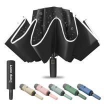 Guarda-chuva Damp away Automatic Windproof Travel Inverted Black