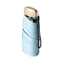 Guarda-chuva De Bolso Mini Com Proteção UV, Sombrinha Portátil Dobrável Em Vinil
