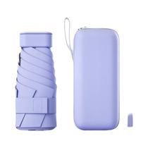 Guarda-chuva De Bolso Mini Dobrável UPF50+ Com Proteção UV Para Sol E Chuva