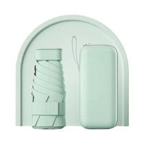 Guarda-chuva De Bolso Mini Dobrável UPF50+ Com Proteção UV Para Sol E Chuva