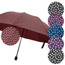 Guarda-Chuva de Coração Grande Sombrinha Cabe Na Bolsa Resistente Reforçado