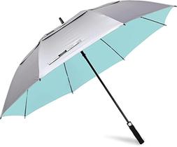Guarda-chuva de golfe G4Free com proteção UV 120 cm de diâmetro prateado/azul