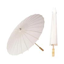 Guarda-chuva De Papel Branco Para Casamento 60/84cm DIY, Decoração Para Chá De Bebê, Acessório Para