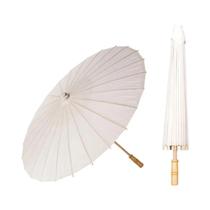 Guarda-chuva De Papel Branco Para Casamento 60/84cm DIY, Decoração Para Chá De Bebê, Acessório Para