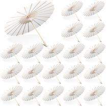 Guarda-chuva de papel Sanwuta, 20 peças, decorativo DIY, 60 cm (branco) Guarda-chuva de papel Sanwuta, 20 peças, decorativo DIY, 60 cm (branco)