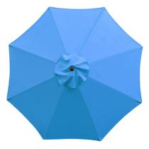 Guarda-chuva de pátio Sunnyglade 274 cm, dossel de reposição, azul Guarda-chuva de pátio Sunnyglade 274 cm, dossel de reposição, azul
