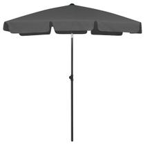 Guarda-chuva de praia vidaXL Anthracite 180x120cm Guarda-chuva de praia vidaXL Anthracite 180x120cm