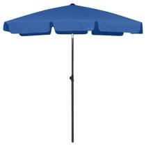 Guarda-chuva de praia vidaXL Azure Blue Retangular com ventilação