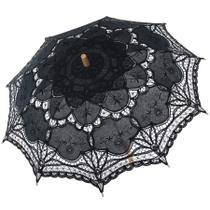 Guarda-chuva de renda, guarda-sol BABEYOND Vintage Wedding Bridal, preto Guarda-chuva de renda, guarda-sol BABEYOND Vintage Wedding Bridal, preto