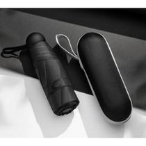 Guarda Chuva de sol Caso Óculos Da Cápsula ultra light mini Sombrinha Bolso sus COR:preto