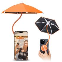 Guarda-chuva de telefone Kiorafoto UPF 45+ Magnético Anti-UV Laranja