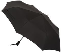 Guarda-chuva de viagem Amazon Basics redondo automático preto Guarda-chuva de viagem Amazon Basics redondo automático preto