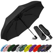 Guarda-chuva de viagem SIEPASA Windproof Compact Auto Open/Close Black