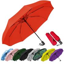 Guarda-chuva de viagem SIEPASA Windproof Compact Auto Open/Close Red