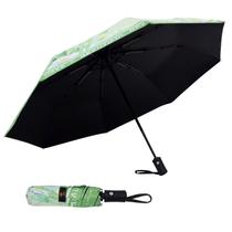 Guarda-chuva de viagem SY COMPACT Windproof Automatic Green Leaves