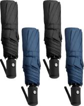Guarda-chuva de viagem Yahenda Windproof Automatic Open/Close, pacote com 4