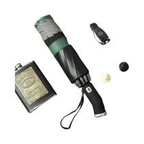 Guarda-Chuva Dobrável Automático - À Prova D'Água, com Proteção UV e Lanterna LED Guarda-Chuva Dobrável Automático - À Prova D'Água, com Proteção UV e Lanterna LED