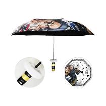 Guarda-chuva Dobrável De Katana De Roronoa Zoro Com Bloqueio UV Preto, Capa De Chuva De Anime Guarda-chuva Dobrável De Katana De Roronoa Zoro Com Bloqueio UV Preto, Capa De Chuva De Anime