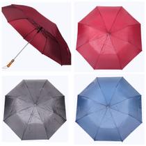 Guarda-chuva Dobrável Liso Adulto Sombrinha Proteção Grande