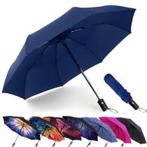 Guarda-chuva dobrável MRTLLOA Compact Windproof 30cm 420g azul marinho