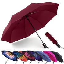 Guarda-chuva dobrável MRTLLOA Compact Windproof 30cm Borgonha
