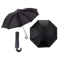 Guarda Chuva Dobrável Preto Retrátil Compacto com Capa Guarda Chuva Dobrável Preto Retrátil Compacto com Capa