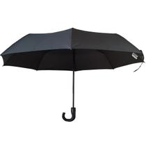 Guarda Chuva Fazzoletti Automático Cabo Curvo Grande Preto