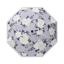 Guarda-chuva Feminino UPF50+ Com Estampa Floral Romântica E Revestimento De Vinil, Proteção UV, Guarda-chuva Feminino UPF50+ Com Estampa Floral Romântica E Revestimento De Vinil, Proteção UV,