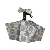 Guarda-chuva Floral Retro Francês Para Mulheres, Dobrável, Proteção Solar E Contra Chuva, Estilo