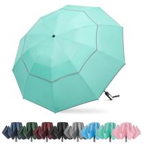 Guarda-chuva G4Free à prova de vento com faixa reflexiva invertida de 157 cm