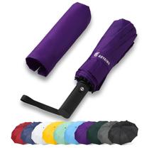 Guarda-chuva GAOYAING Windproof Travel Compact Automatic Roxo